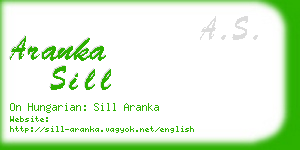 aranka sill business card